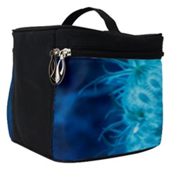 Blue Closing Queen Annes Lace Make Up Travel Bag (small) by okhismakingart