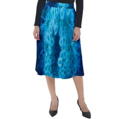 Blue Closing Queen Annes Lace Classic Velour Midi Skirt 