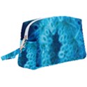 Blue Closing Queen Annes Lace Wristlet Pouch Bag (Large) View1