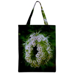 Green Closing Queen Annes Lace Zipper Classic Tote Bag by okhismakingart