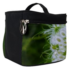 Green Closing Queen Annes Lace Make Up Travel Bag (small)