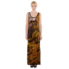 Goldenrod Version Ii Maxi Thigh Split Dress