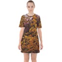 Goldenrod Version II Sixties Short Sleeve Mini Dress View1