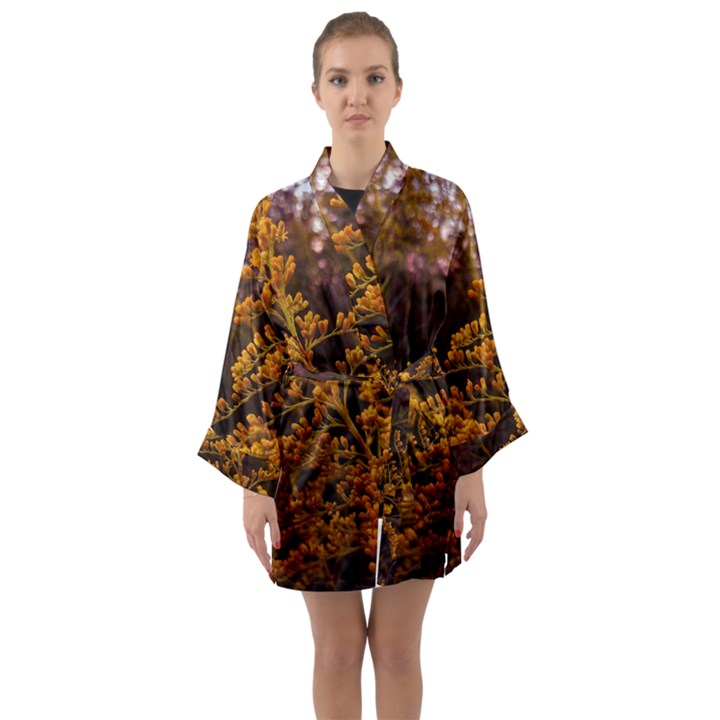 Goldenrod Version II Long Sleeve Kimono Robe