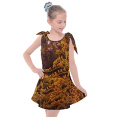 Goldenrod Version Ii Kids  Tie Up Tunic Dress by okhismakingart