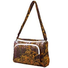 Goldenrod Version Ii Front Pocket Crossbody Bag by okhismakingart