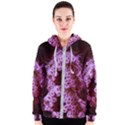 Purple Closing Queen Annes Lace Women s Zipper Hoodie View1