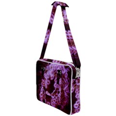 Purple Closing Queen Annes Lace Cross Body Office Bag by okhismakingart