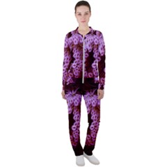 Purple Closing Queen Annes Lace Casual Jacket And Pants Set