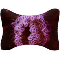 Purple Closing Queen Annes Lace Seat Head Rest Cushion by okhismakingart