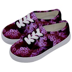 Purple Closing Queen Annes Lace Kids  Classic Low Top Sneakers by okhismakingart