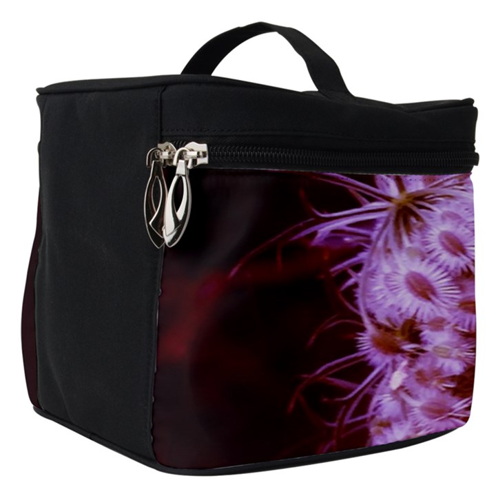 Purple Closing Queen Annes Lace Make Up Travel Bag (Small)