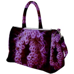 Purple Closing Queen Annes Lace Duffel Travel Bag