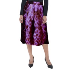 Purple Closing Queen Annes Lace Classic Velour Midi Skirt  by okhismakingart