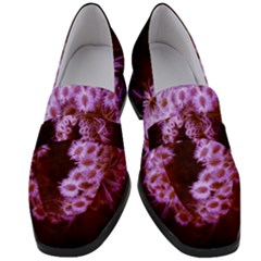 Purple Closing Queen Annes Lace Women s Chunky Heel Loafers by okhismakingart