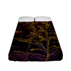 Purple And Yellow Goldenrod Fitted Sheet (full/ Double Size) by okhismakingart