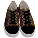 Purple and Yellow Goldenrod Men s Low Top Canvas Sneakers View1