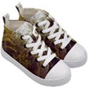 Purple and Yellow Goldenrod Kids  Mid-Top Canvas Sneakers View3