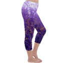 Yellow and Blue Goldenrod Capri Winter Leggings  View3