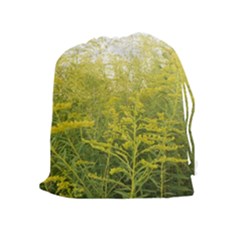 Yellow Goldenrod Drawstring Pouch (xl) by okhismakingart