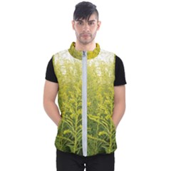 Yellow Goldenrod Men s Puffer Vest by okhismakingart