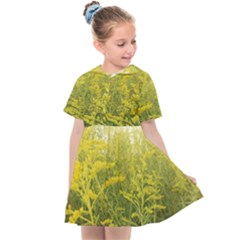 Yellow Goldenrod Kids  Sailor Dress