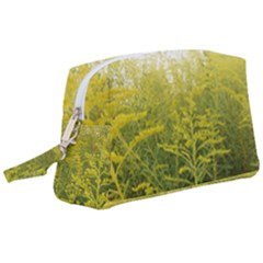 Yellow Goldenrod Wristlet Pouch Bag (large) by okhismakingart