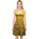 Gold Goldenrod Capsleeve Midi Dress View1