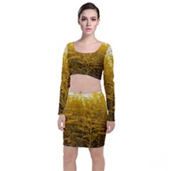 Gold Goldenrod Top And Skirt Sets by okhismakingart