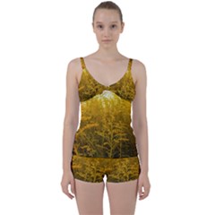 Gold Goldenrod Tie Front Two Piece Tankini by okhismakingart