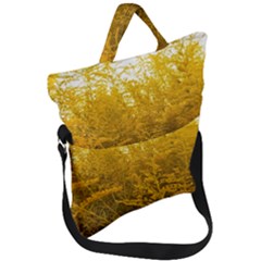 Gold Goldenrod Fold Over Handle Tote Bag