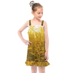 Gold Goldenrod Kids  Overall Dress