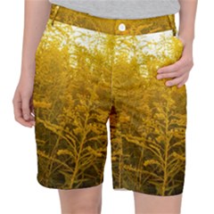 Gold Goldenrod Pocket Shorts by okhismakingart