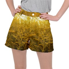 Gold Goldenrod Stretch Ripstop Shorts