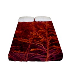 Red Goldenrod Fitted Sheet (full/ Double Size) by okhismakingart