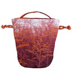 Red Goldenrod Drawstring Bucket Bag