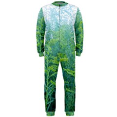 Turquoise Goldenrod Onepiece Jumpsuit (men)  by okhismakingart