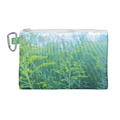 Turquoise Goldenrod Canvas Cosmetic Bag (large) by okhismakingart