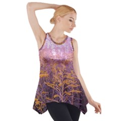 Pink Goldenrod Side Drop Tank Tunic by okhismakingart