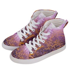 Pink Goldenrod Women s Hi-top Skate Sneakers by okhismakingart