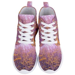 Pink Goldenrod Women s Lightweight High Top Sneakers by okhismakingart