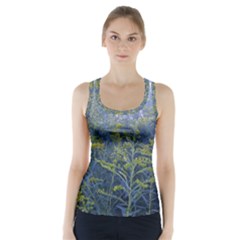 Blue Goldenrod Racer Back Sports Top by okhismakingart