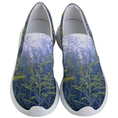 Blue Goldenrod Women s Lightweight Slip Ons by okhismakingart