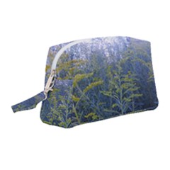 Blue Goldenrod Wristlet Pouch Bag (medium)