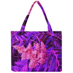 Pink And Blue Sideways Sumac Mini Tote Bag