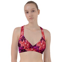 Pink Sideways Sumac Sweetheart Sports Bra by okhismakingart