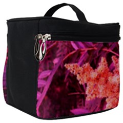 Pink Sideways Sumac Make Up Travel Bag (big) by okhismakingart