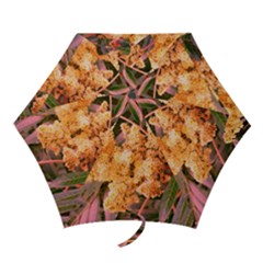 Pale Yellow And Green Sideways Sumac Mini Folding Umbrellas by okhismakingart