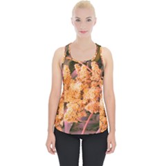 Pale Yellow And Green Sideways Sumac Piece Up Tank Top by okhismakingart