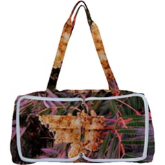 Pale Yellow And Green Sideways Sumac Multi Function Bag